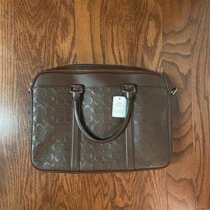 Coach leather briefcase/laptop bag